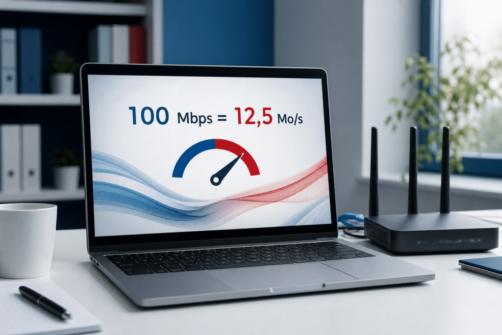 Conversion Mbps en Mo/s pour comprendre un débit Internet