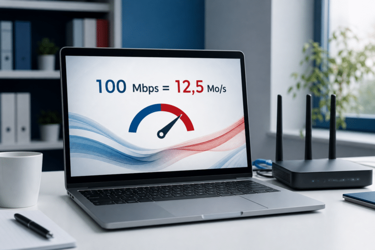 Conversion Mbps en Mo/s pour comprendre un débit Internet
