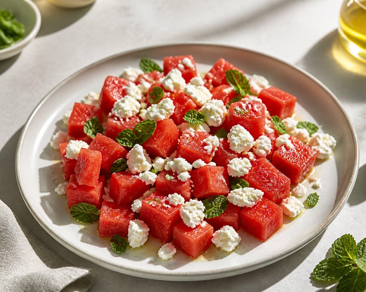 Salade pastèque feta